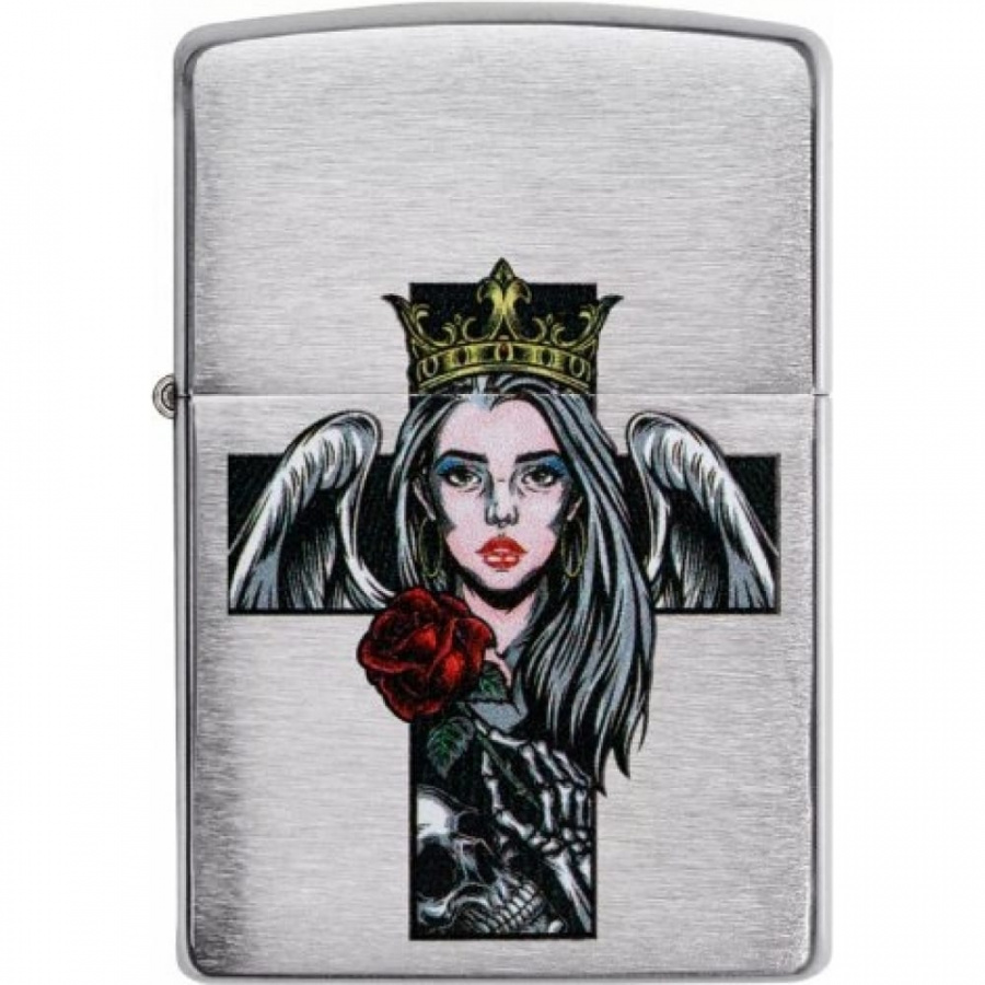 Зажигалка Zippo Cross Queen & Skull