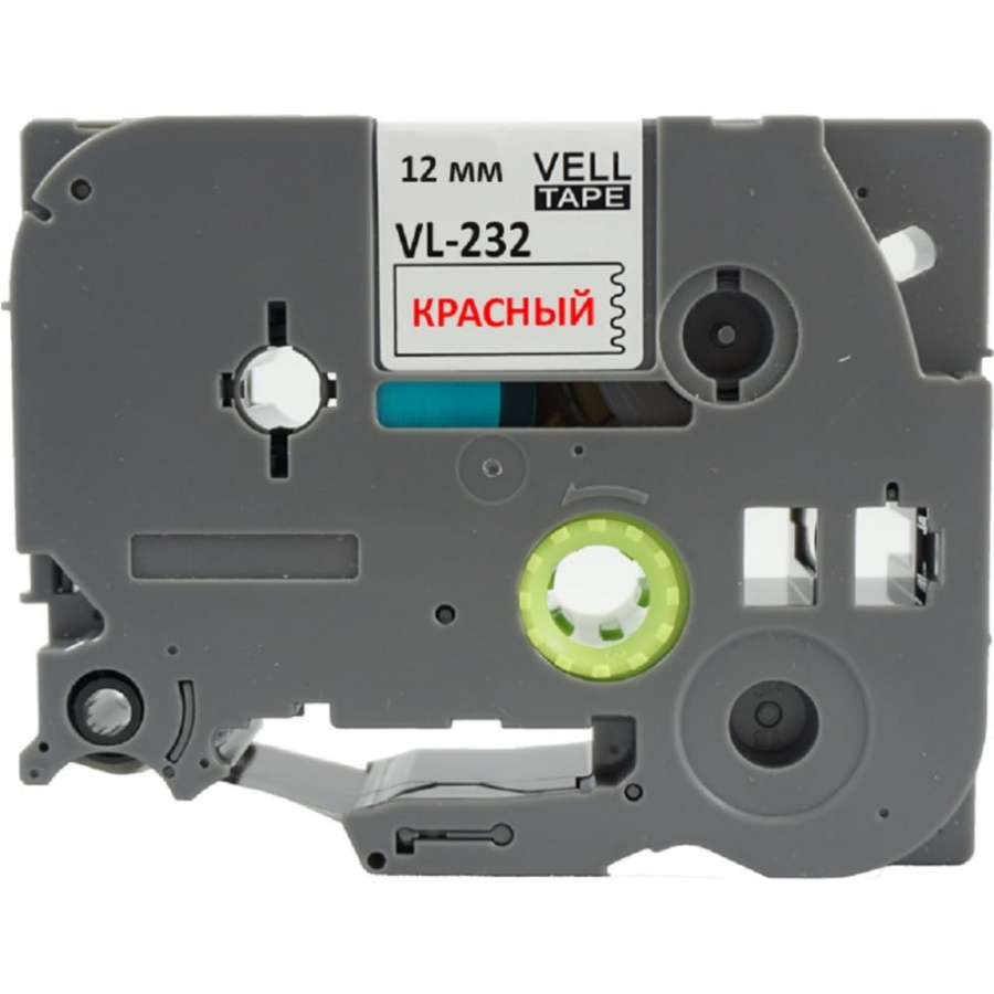 Лента для PT 1010/1280/D200/H105/E100 Vell VL-232 Brother TZE-232
