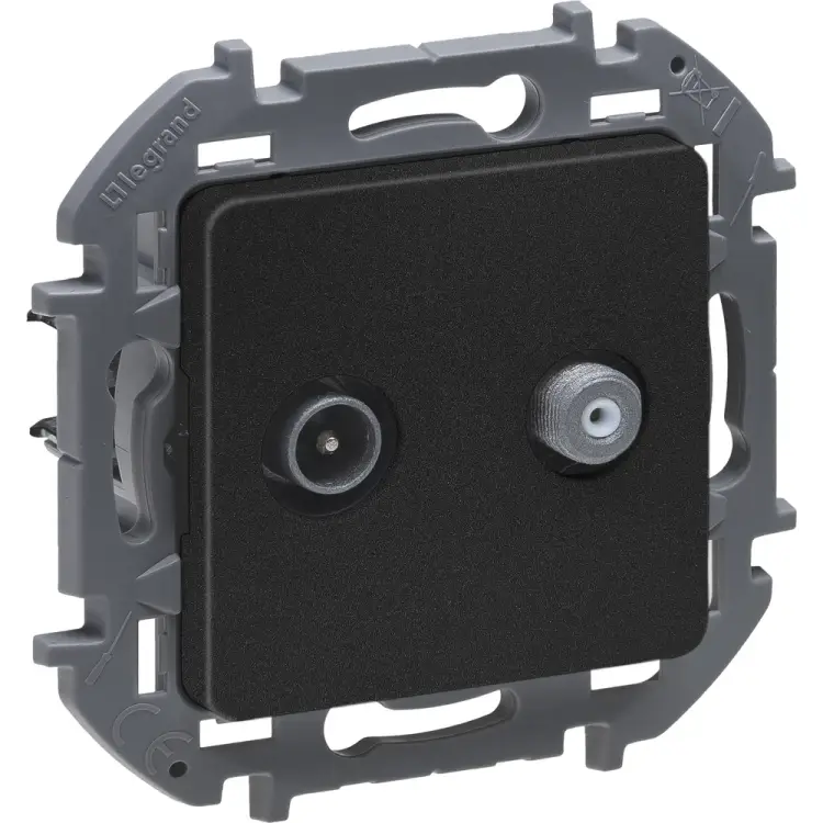 Двухкабельная розетка tv/sat Legrand INSPIRIA 673883