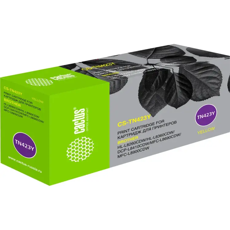 Лазерный картридж для brother dcp l8410cdw/hl l8260cdw/mf Cactus tn-423y 1060755