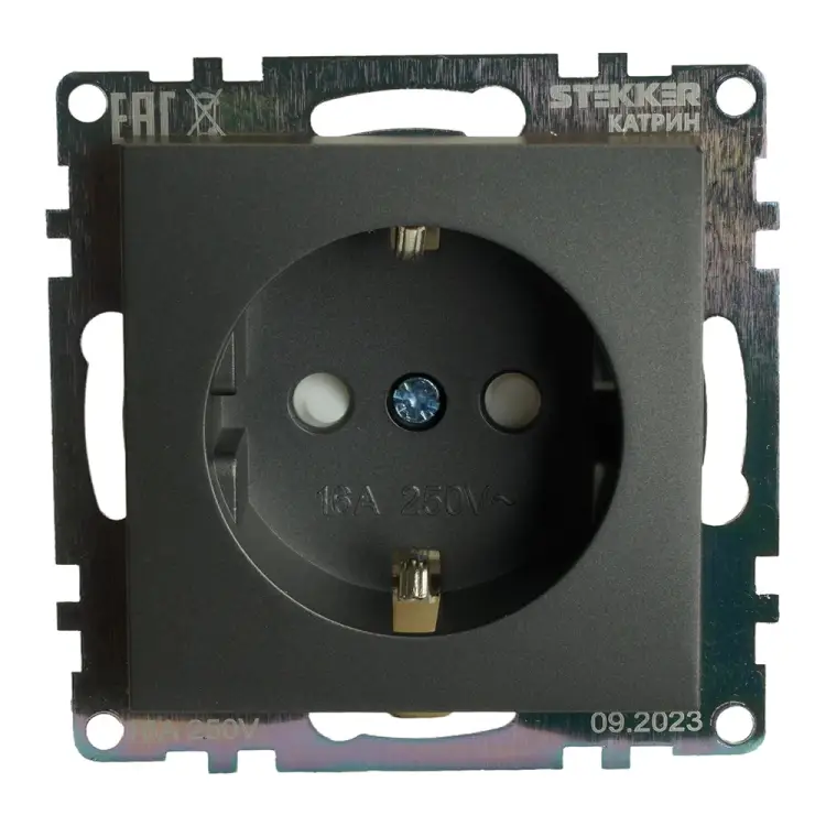 Одноместная розетка STEKKER катрин 49423