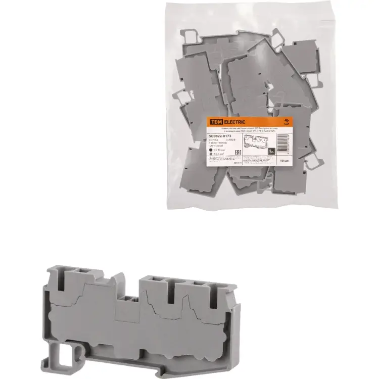 Безвинтовой клеммный зажим TDM ELECTRIC ЗКБ SQ0822-0173