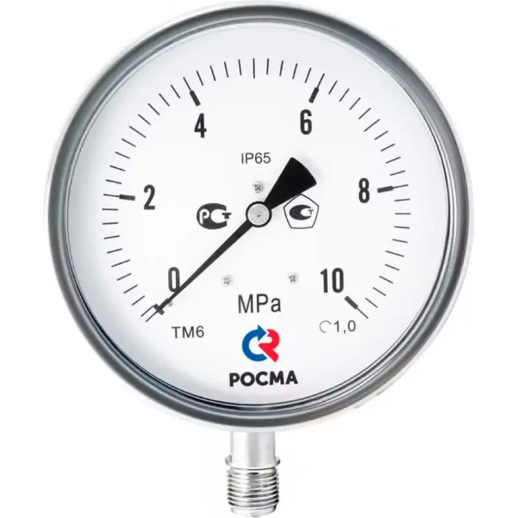 Коррозионностойкий манометр РОСМА ТМ-621Р.00 D240-00801