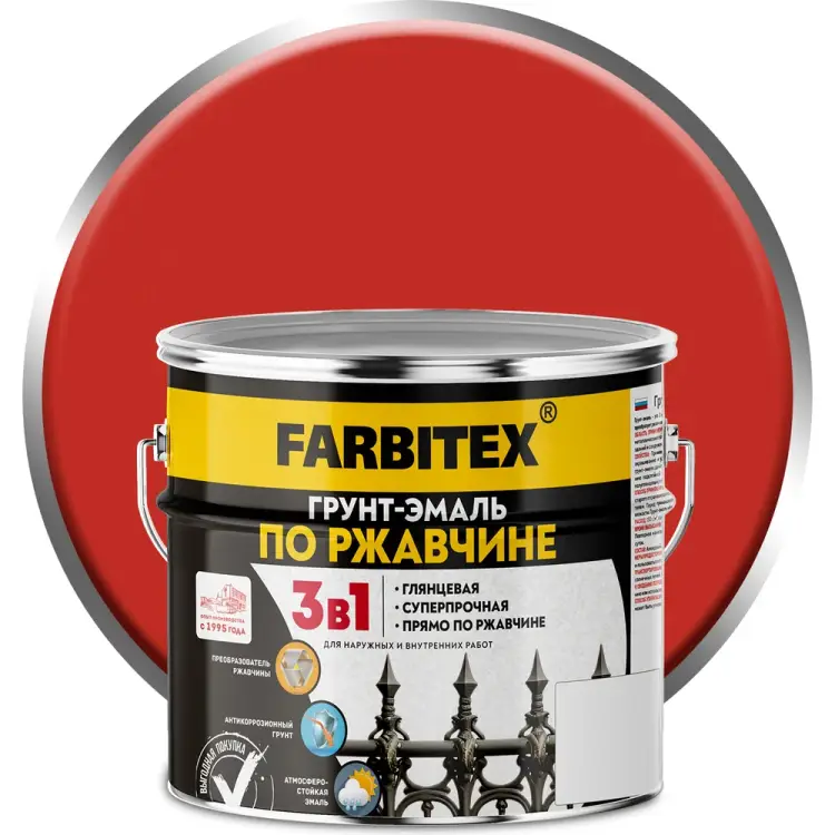 Грунт-эмаль по ржавчине Farbitex 4300013991 Грунт-эмаль по ржавчине Farbitex 4300013991