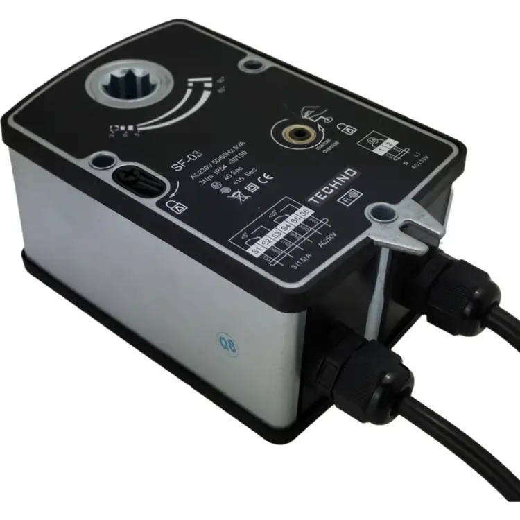 Противопожарный электропривод TECHNO SF-03DF/230V 423020 Противопожарный электропривод TECHNO SF-03DF/230V 423020