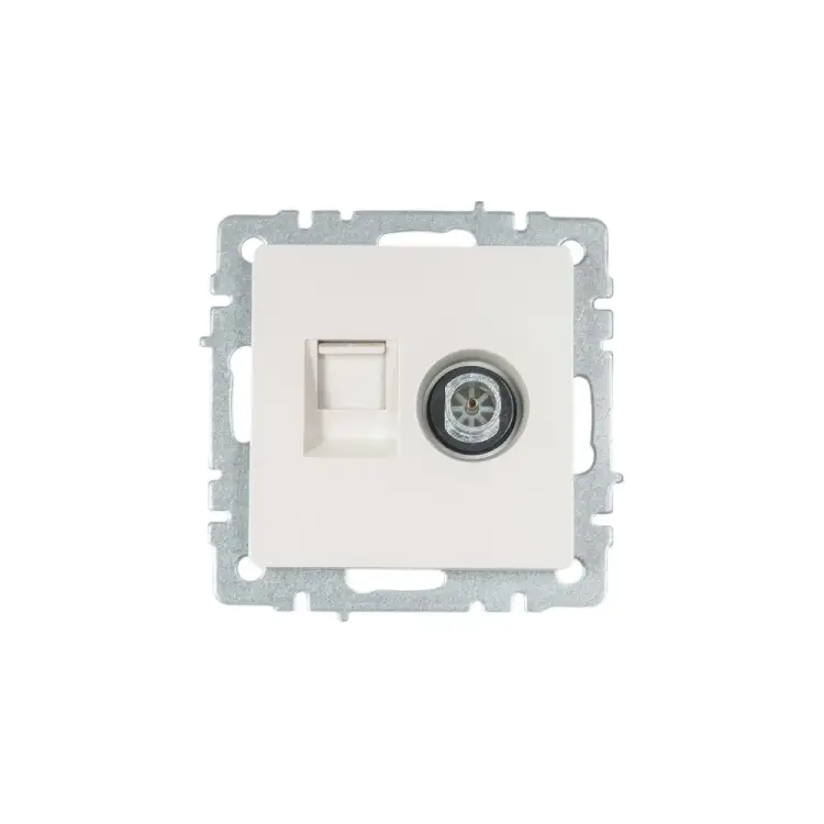 Двойная розетка IEK Brite ртв/рк12-брж BR-AK20-1-K36