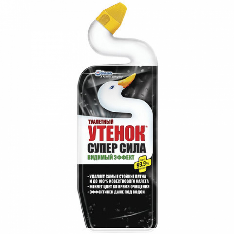 Чистящее средство для уборки туалета ТУАЛЕТНЫЙ УТЕНОК Супер Сила Видимый Эффект
