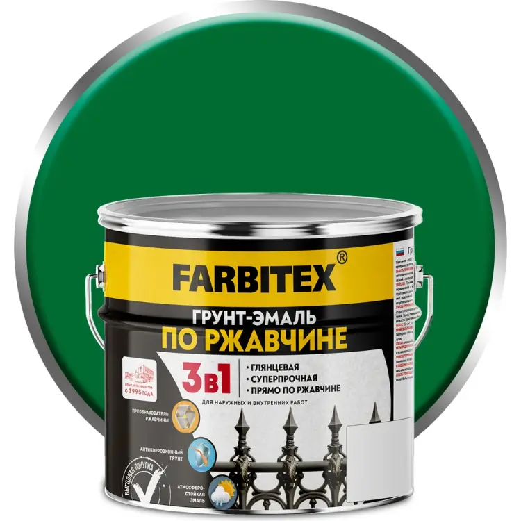 Грунт-эмаль по ржавчине Farbitex 4300013992 Грунт-эмаль по ржавчине Farbitex 4300013992