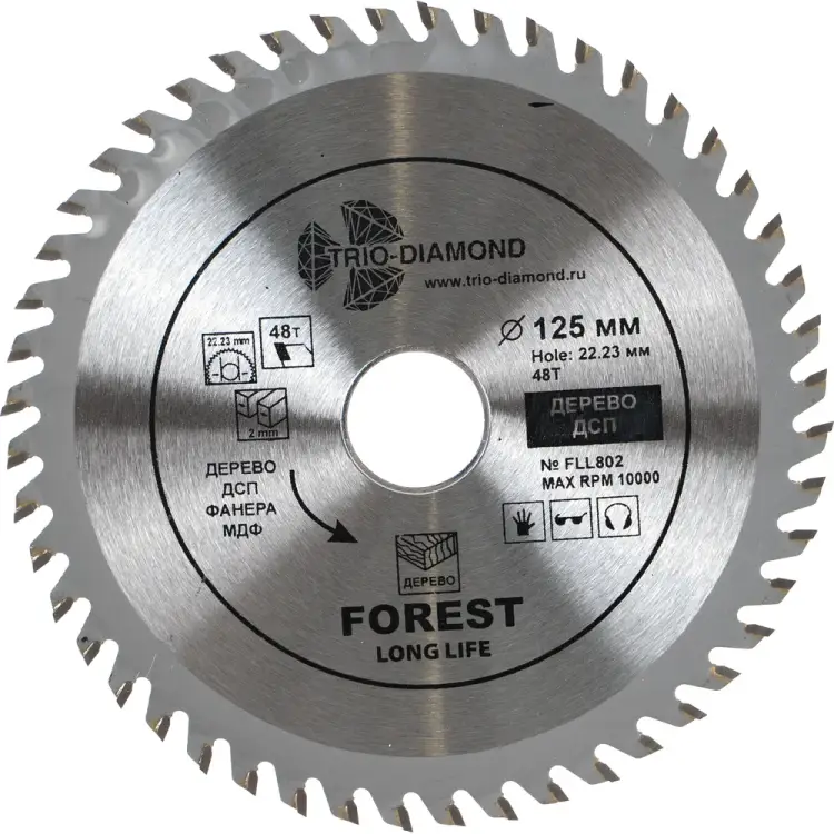 Пильный диск по дереву TRIO-DIAMOND FLL802