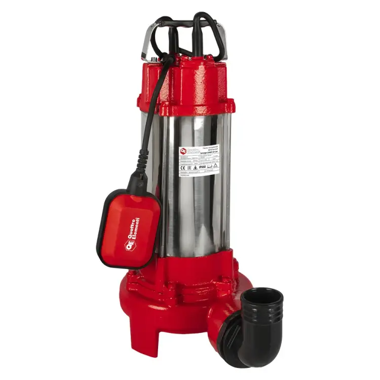 Фекальный насос QUATTRO ELEMENTI Sewage 2500F Ci-Cut ПРОФ 909-099