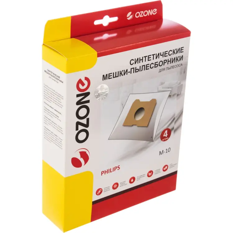 Оригинальные синтетические пылесборники для Philips Athena/ HR 6947 OZONE M-10 Оригинальные синтетические пылесборники для Philips Athena/ HR 6947 OZONE M-10