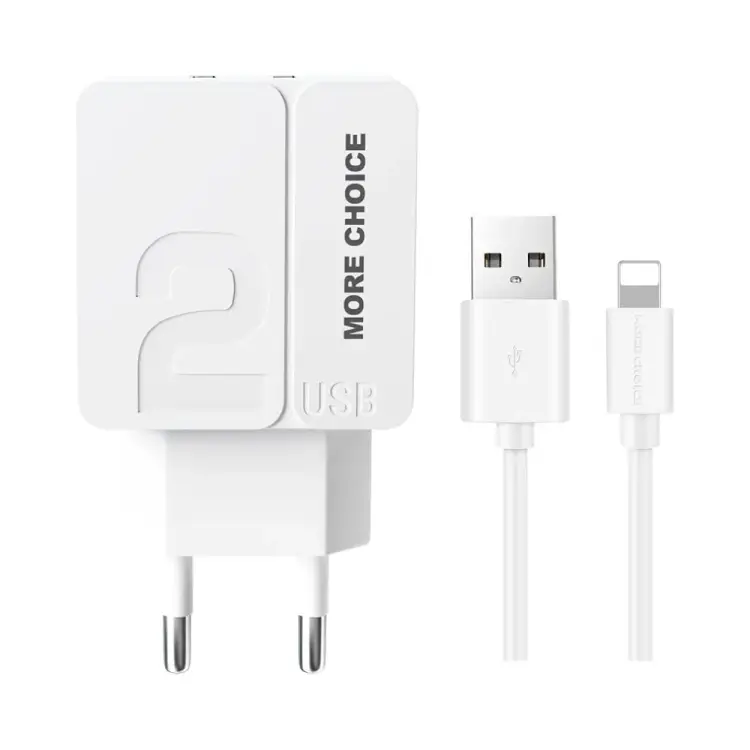Зарядное устройство для смартфона More Choice NC46i White Зарядное устройство для смартфона More Choice NC46i White
