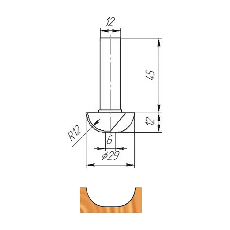 Фреза МебельДрев ФК 0190 4627198884661