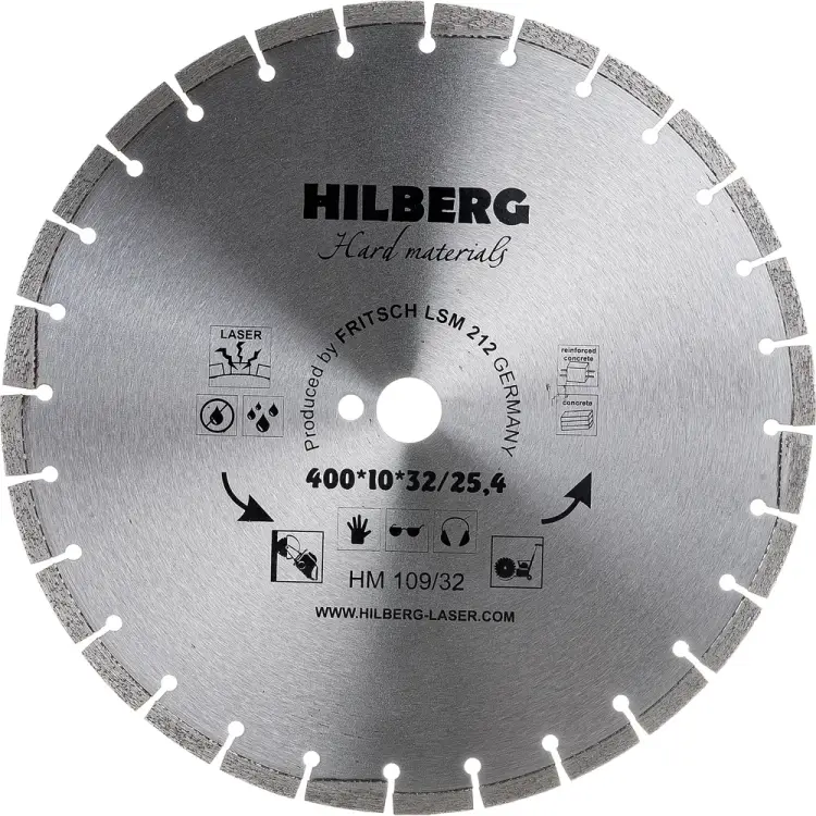 Отрезной диск алмазный Hilberg Hard Materials Лазер HM109/32 Отрезной диск алмазный Hilberg Hard Materials Лазер HM109/32