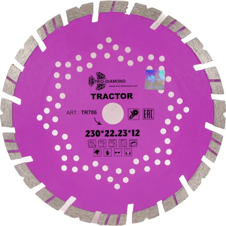 Отрезной алмазный диск TRIO-DIAMOND Tractor TR706