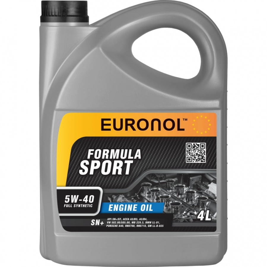 Моторное масло Euronol SPORT FORMULA 5w-40, SN+