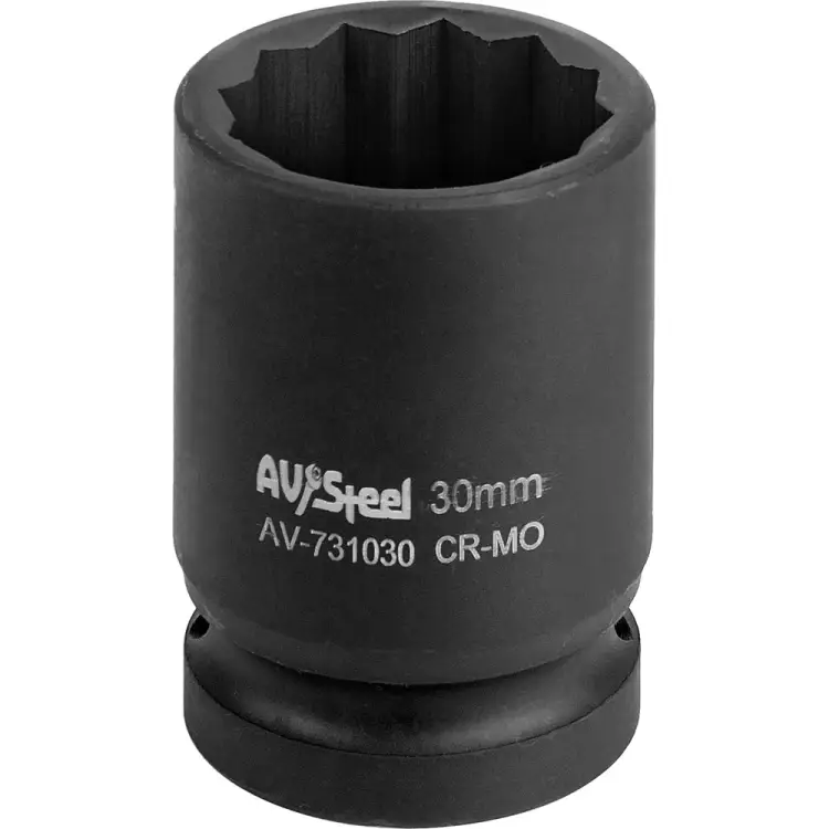Ударная двенадцатигранная головка AV Steel AV-731030
