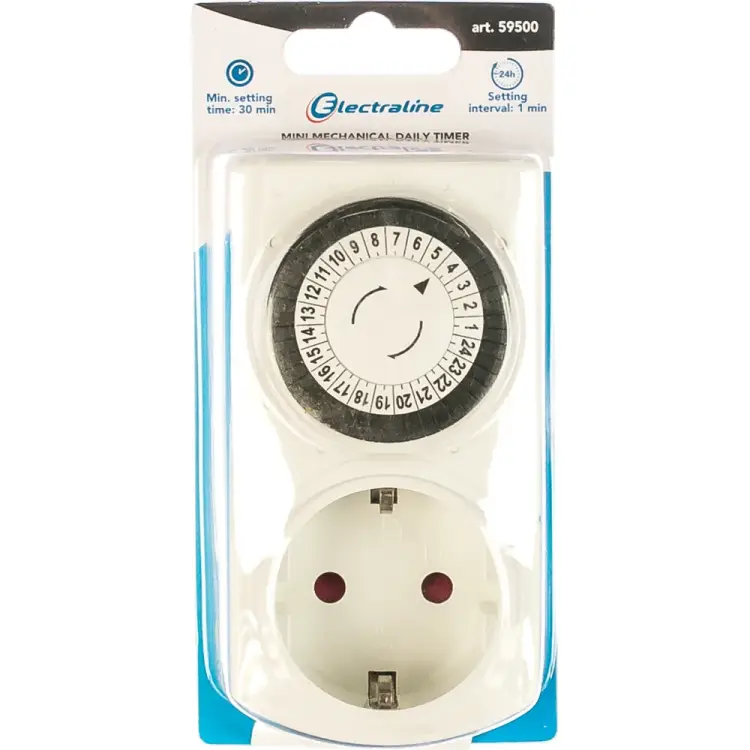 Суточный таймер Electraline МИНИ 59500