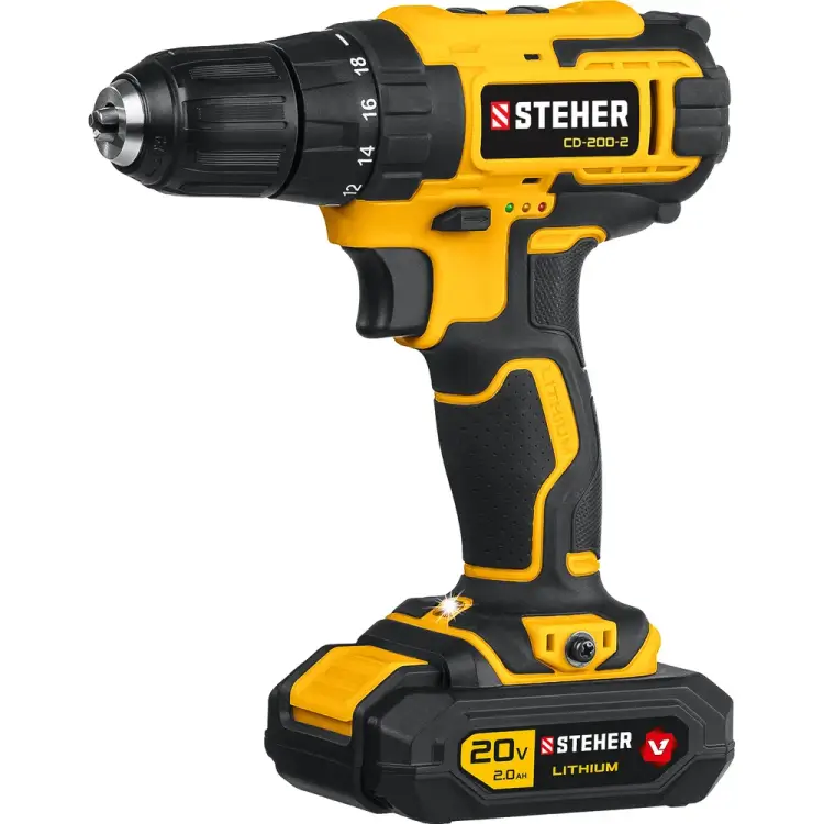 Дрель-шуруповерт STEHER CD-200-2 Дрель-шуруповерт STEHER CD-200-2