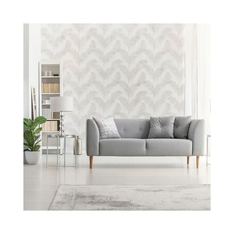 Фреска ООО Ортограф Beige tropical leaves FX_34471