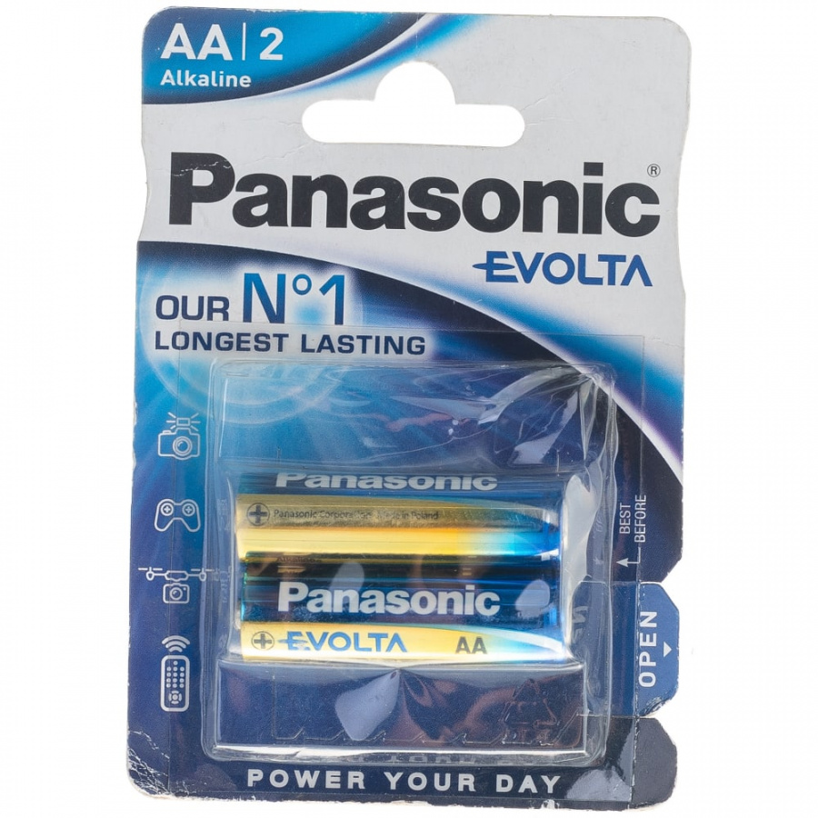 Батарейка Panasonic Evolta LR6 AA 1.5В бл/2 щелочная