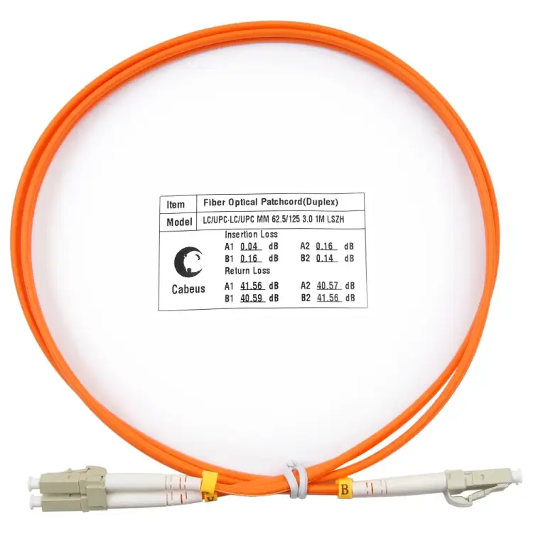 Оптический шнур Cabeus FOP-62-LC-LC-15m Оптический шнур Cabeus FOP-62-LC-LC-15m