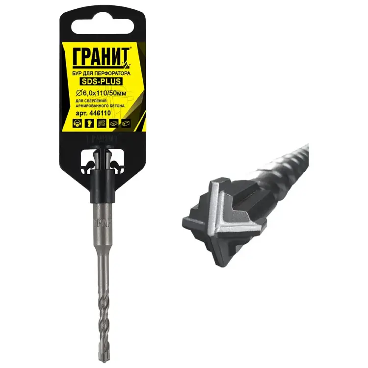 Бур sds-plus Гранит Quadro-X 446110