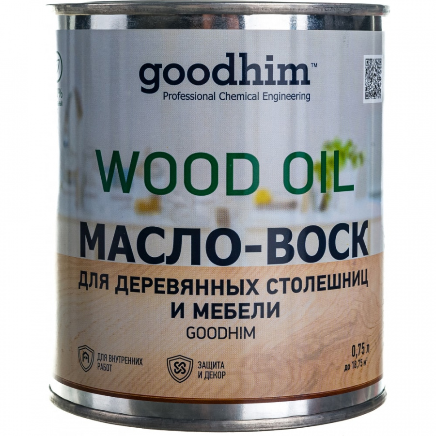 Масло-воск для деревянных столешниц и мебели Goodhim 24412