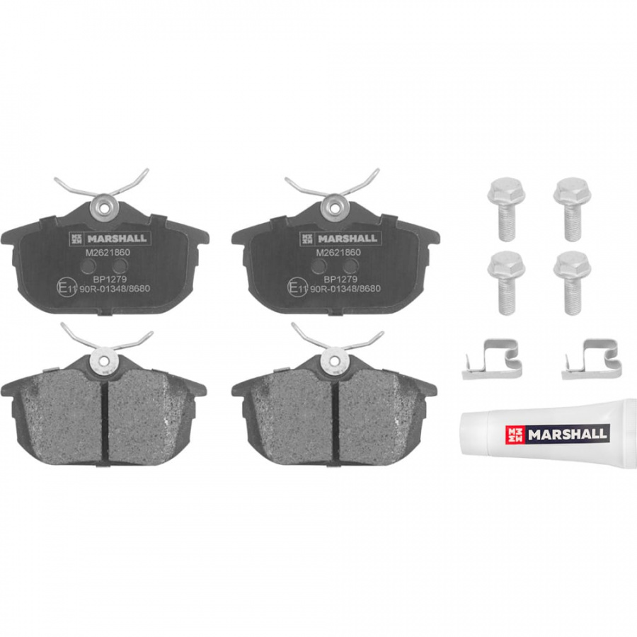 Дисковые задние тормозные колодки Mitsubishi Carisma 97-, Colt VI 04-, Space Star I 98-, Volvo MARSHALL M2621860