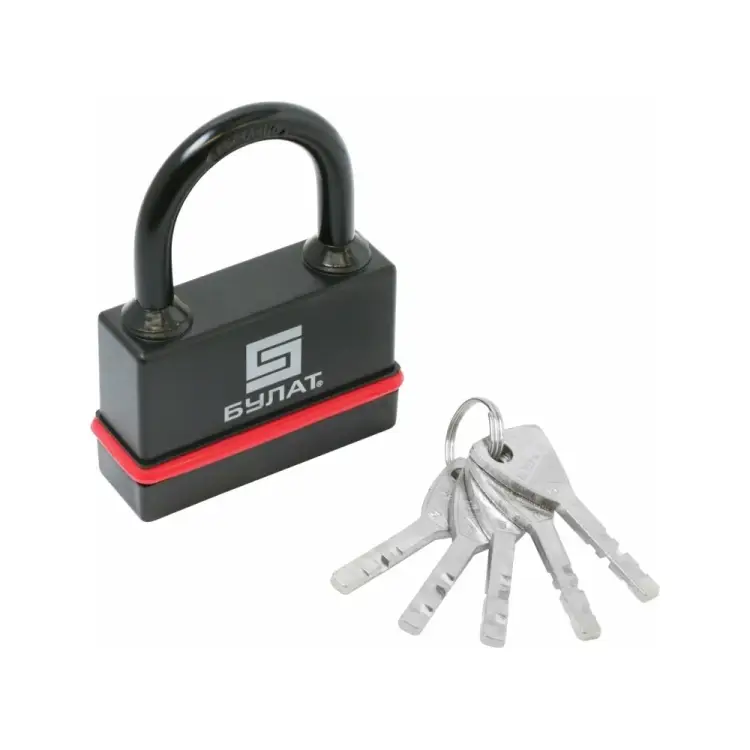 Всепогодный навесной замок БУЛАТ ВС 3-Н75 ПЛ 13655