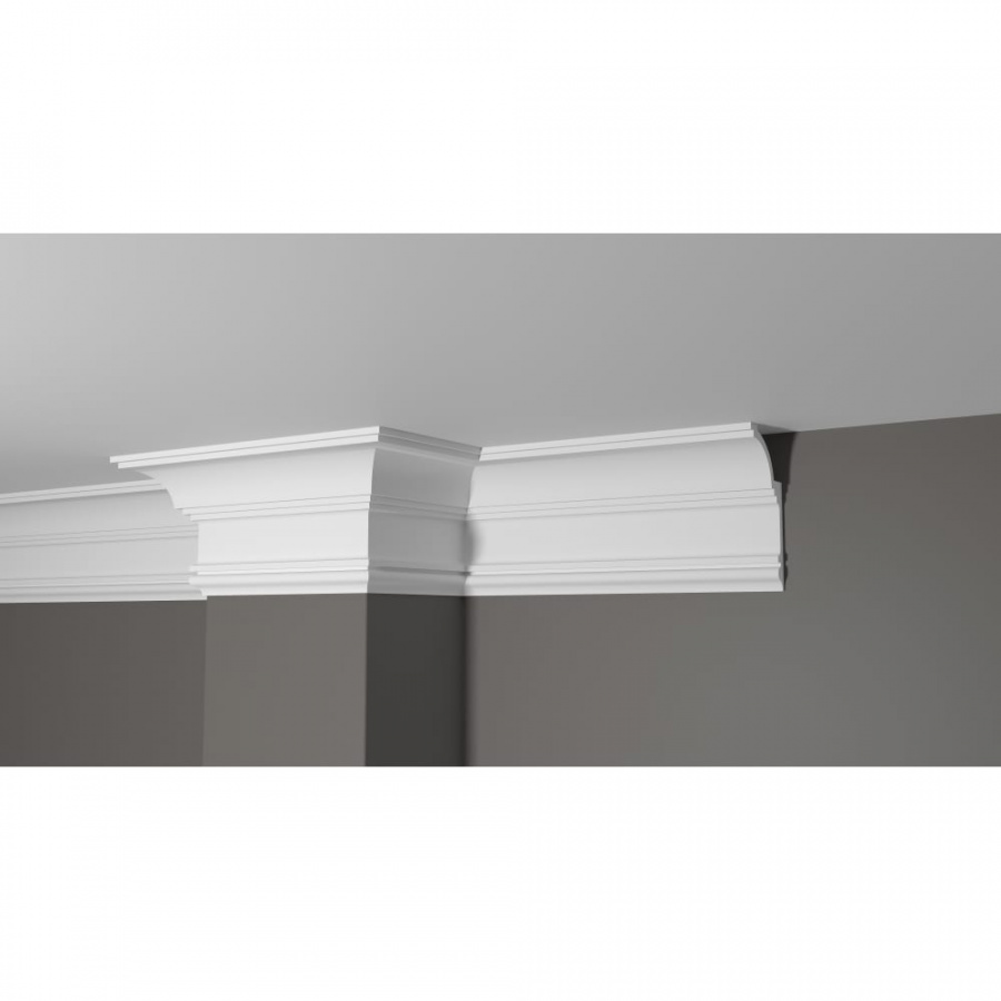 Ударопрочный влагостойкий потолочный карниз под покраску Decor-Dizayn DD517