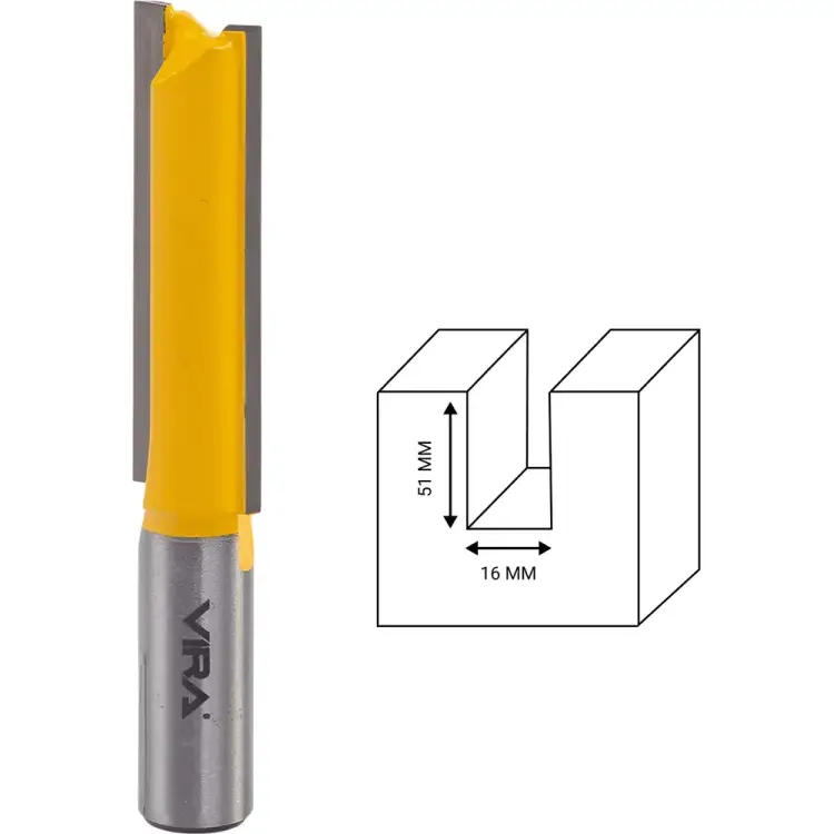 Пазовая прямая фреза VIRA 553318