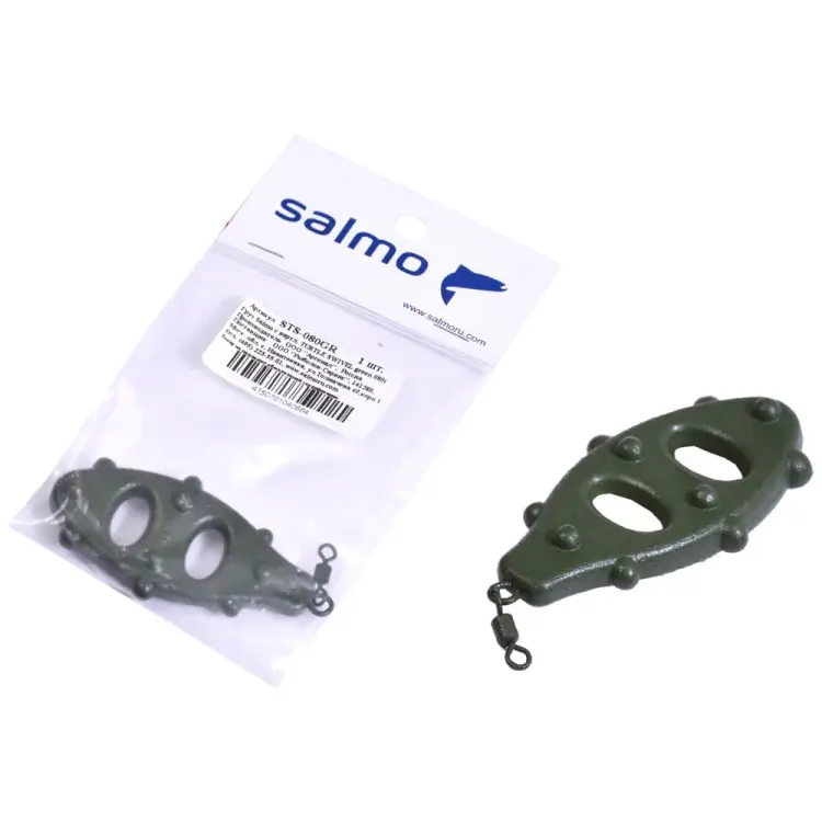 Груз Salmo TURTLE SWIVEL green STS-080GR