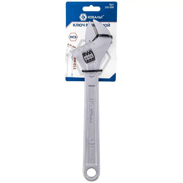 Разводной ключ КОБАЛЬТ 245-008