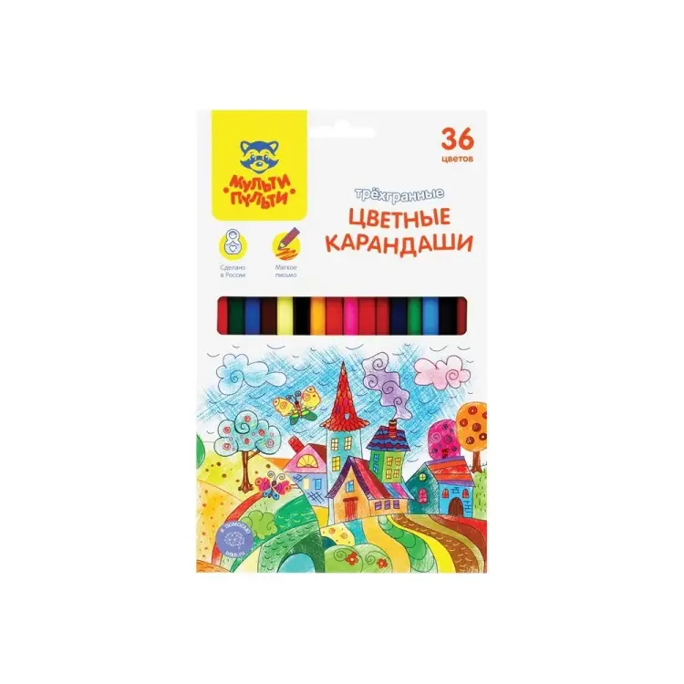 Цветные карандаши Мульти-Пульти невероятные приключения CP_41056