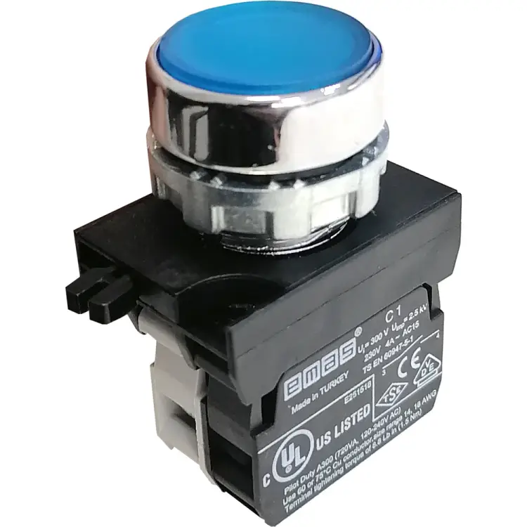 Круглая нажимная кнопка EMAS CM170DM