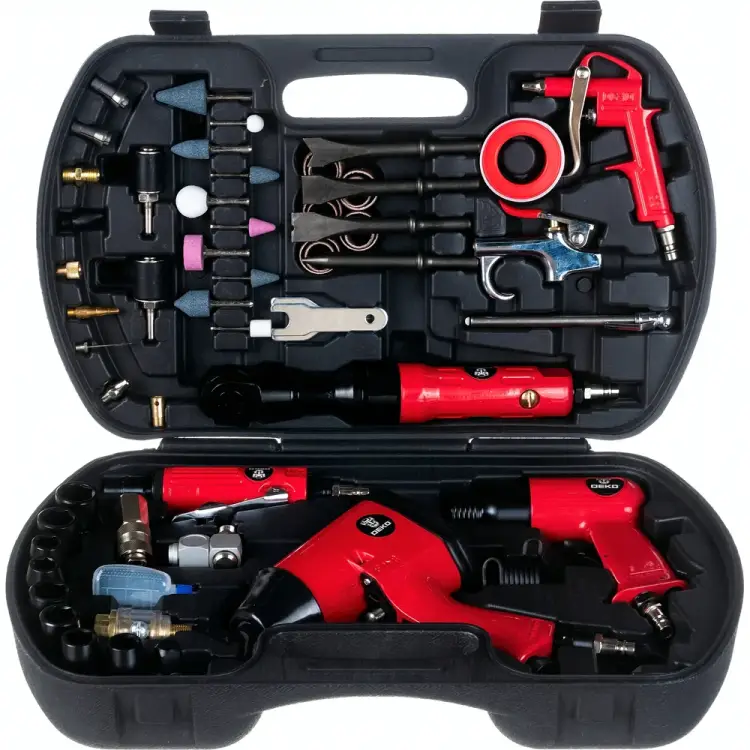 Набор пневмоинструмента и аксессуаров DEKO DKPT61 018-1105 Набор пневмоинструмента и аксессуаров DEKO DKPT61 018-1105