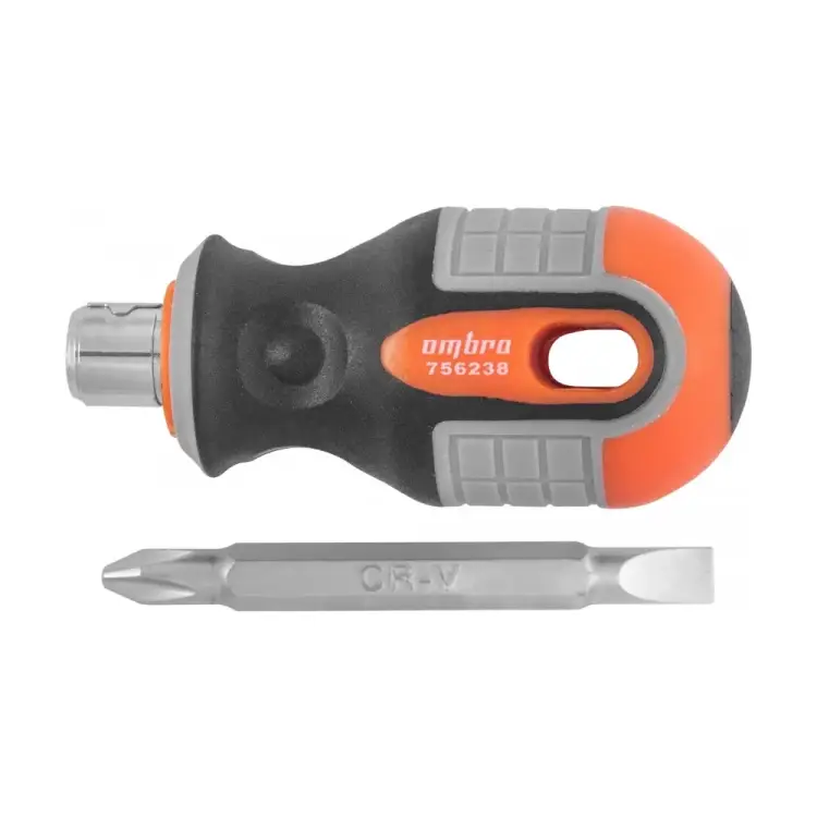 Стержневая двусторонняя отвертка Ombra 756238 ROUND GRIP 55773 Стержневая двусторонняя отвертка Ombra 756238 ROUND GRIP 55773