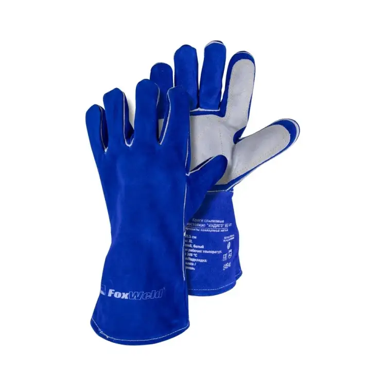 Термостойкие спилковые краги Foxweld ИНДИГО КС-01 8494