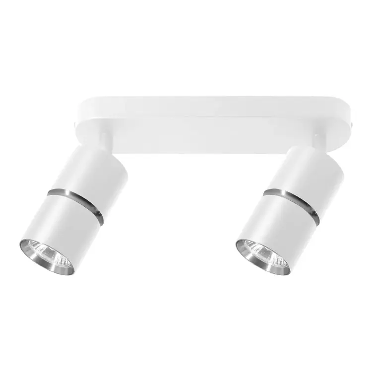 Настенно-потолочный светильник FERON ml1862 zen под лампу gu10, белый, хром 48644