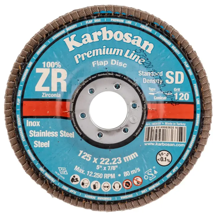 Круг лепестковый ABRAFORM P-120 AF-FLAP-CN-125-P120-ZR100 Круг лепестковый ABRAFORM P-120 AF-FLAP-CN-125-P120-ZR100