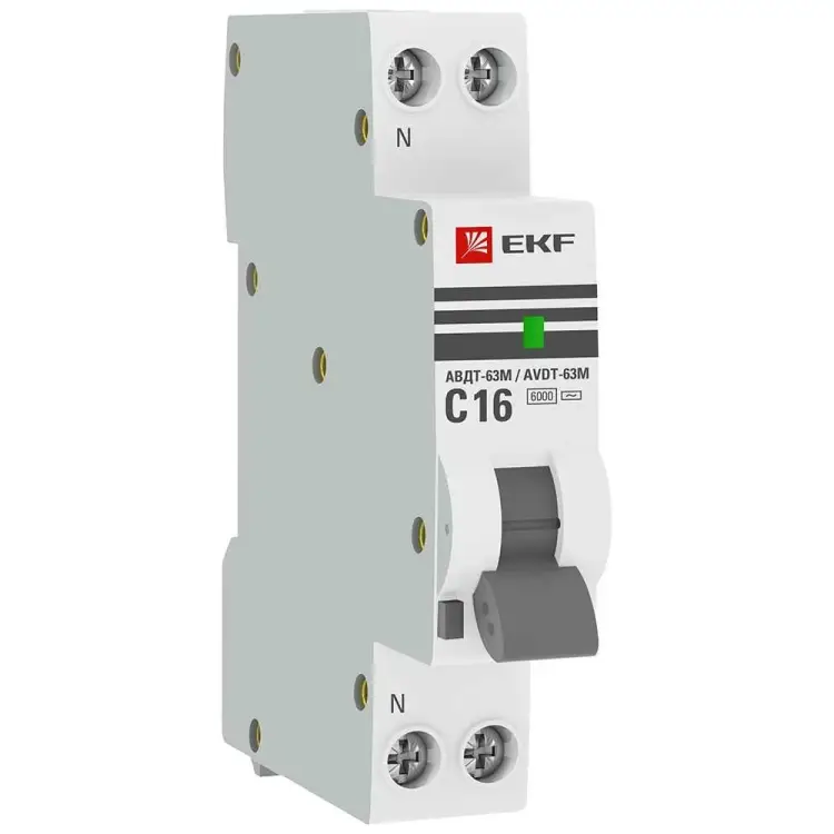 Дифференциальный автомат EKF АВДТ-63М С DA63M-16-30