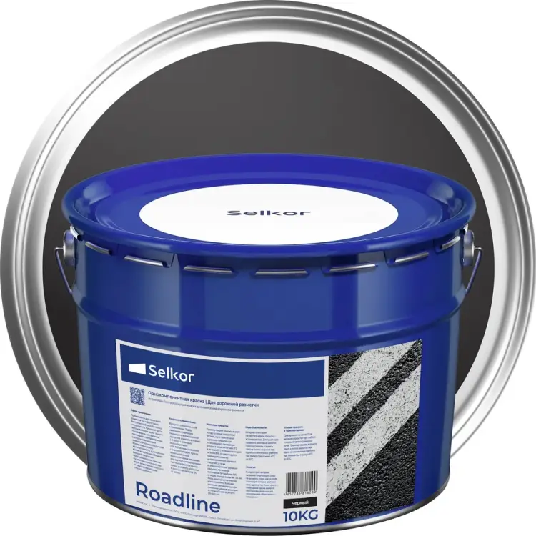 Быстросохнущая краска для дорожной разметки Selkor Roadline 22450