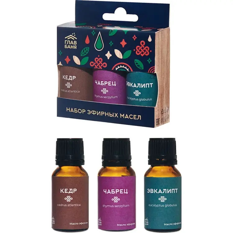 Набор масел эфирных ГлавБаня Б704 Набор масел эфирных ГлавБаня Б704