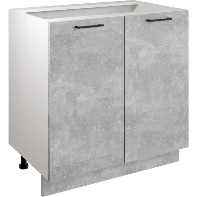 Шкаф - стол Атмосфера 80см с двумя дверцами Simple Н800 Ателье светлое/ Белый 00-00020866