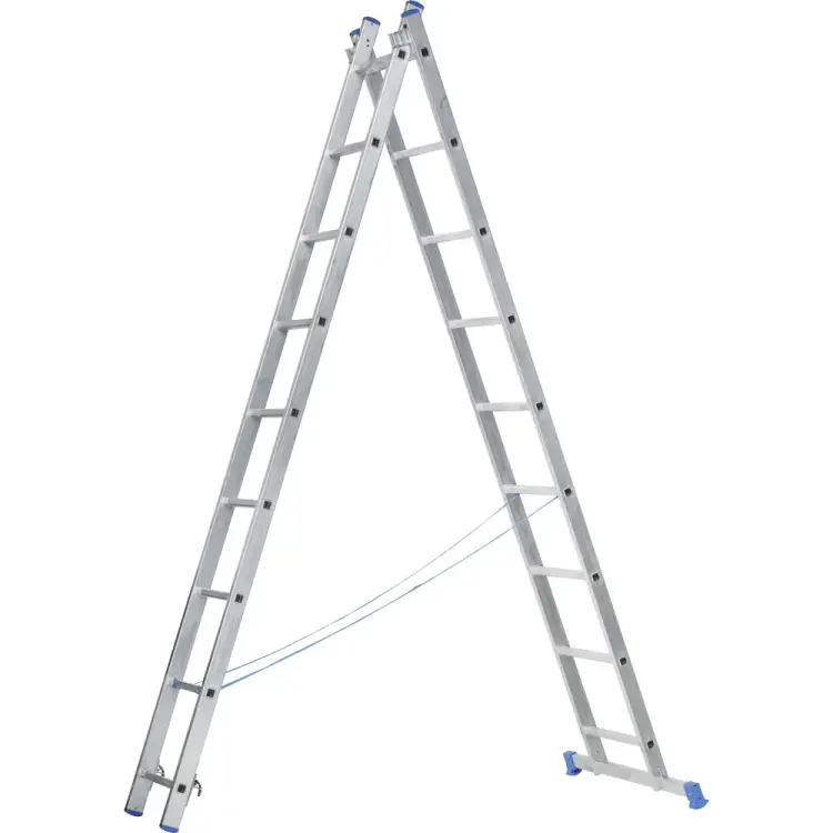 Двухсекционная алюминиевая лестница Капитан 70209