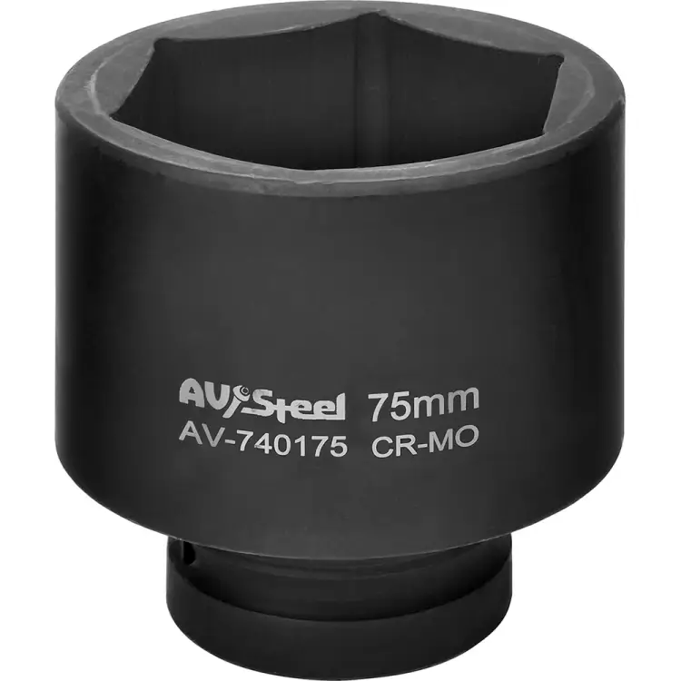 Удлиненная ударная шестигранная торцевая головка AV Steel AV-740175