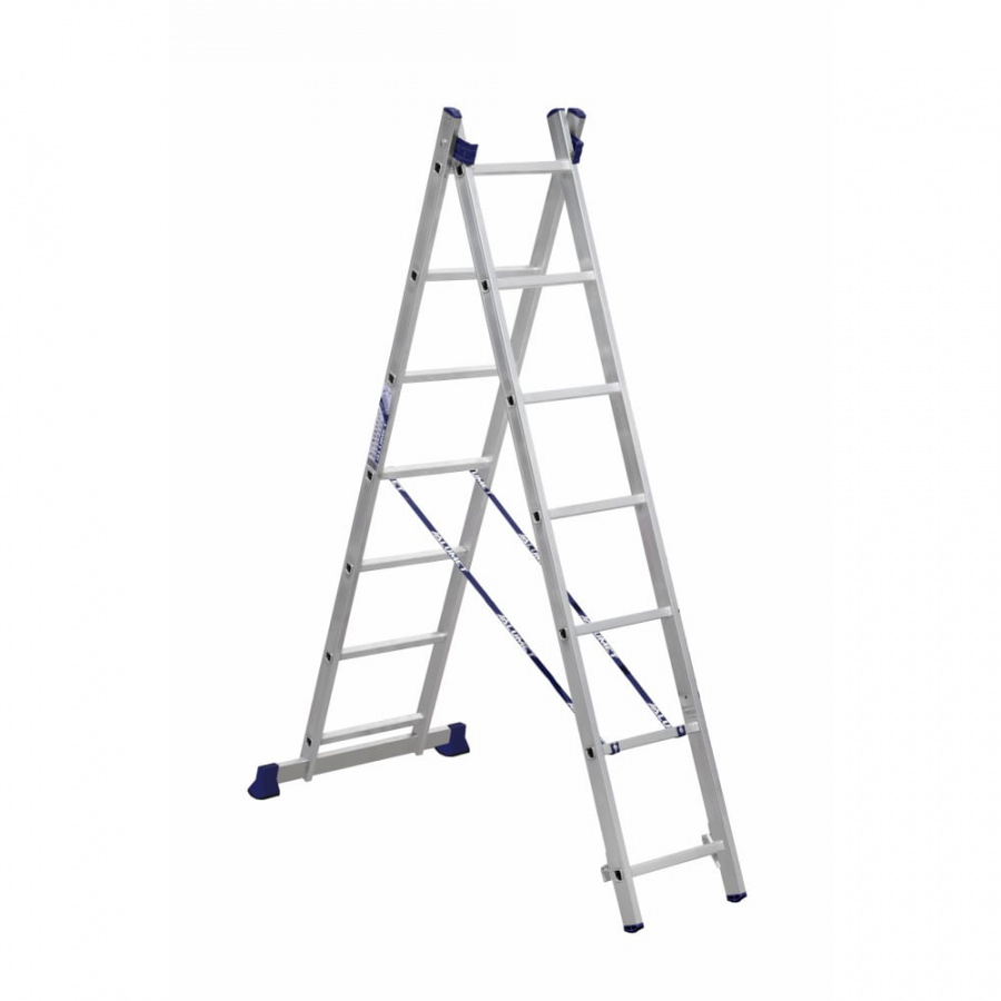 Двухсекционная универсальная алюминиевая двухсекционная лестница Алюмет H2 5207