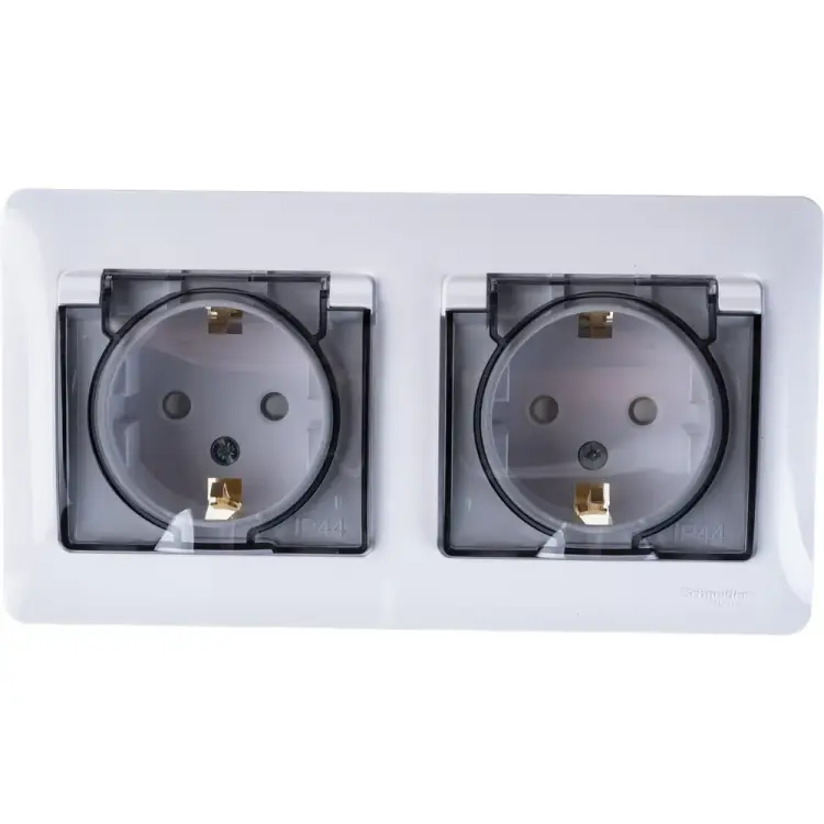 Двухместная розетка Systeme Electric GLOSSA GSL000147