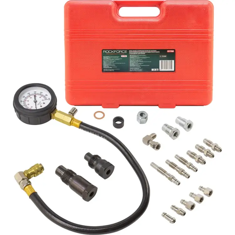 Тестер компрессии дизельного двигателя Rockforce RF-917G2(15260)